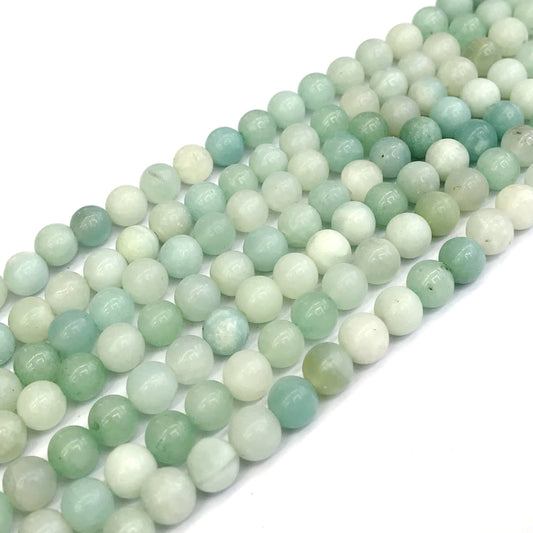 CAM24 Amazonite Gemstone Beads Smooth Round 6mm 15" Strand