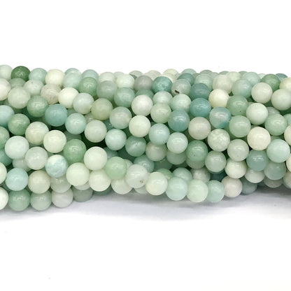 CAM24 Amazonite Gemstone Beads Smooth Round 6mm 15" Strand