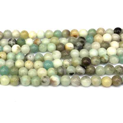 CAM33 Amazonite Gemstone Beads Smooth Round 6mm 15" Strand