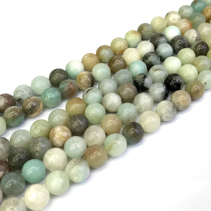 CAM34 Amazonite Gemstone Beads Smooth Round 8mm 15" Strand