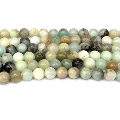 CAM34 Amazonite Gemstone Beads Smooth Round 8mm 15" Strand