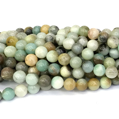 CAM36 Amazonite Gemstone Beads Smooth Round 12mm 15" Strand