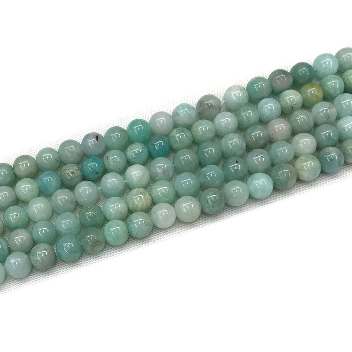 CAM50 Grade AB Amazonite Beads Smooth Round 4mm 15" Strand