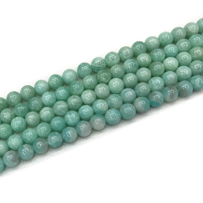 CAM56 Grade A Amazonite Beads Smooth Round 6mm 15" Strand