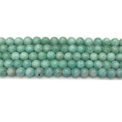 CAM56 Grade A Amazonite Beads Smooth Round 6mm 15" Strand