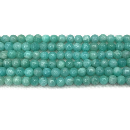 CAM60 Grade AA Amazonite Beads Smooth Round 4mm 15" Strand