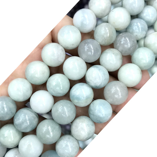 CAQ14 Yellow Opal Gemstone Beads Smooth Round 12mm 15" Strand