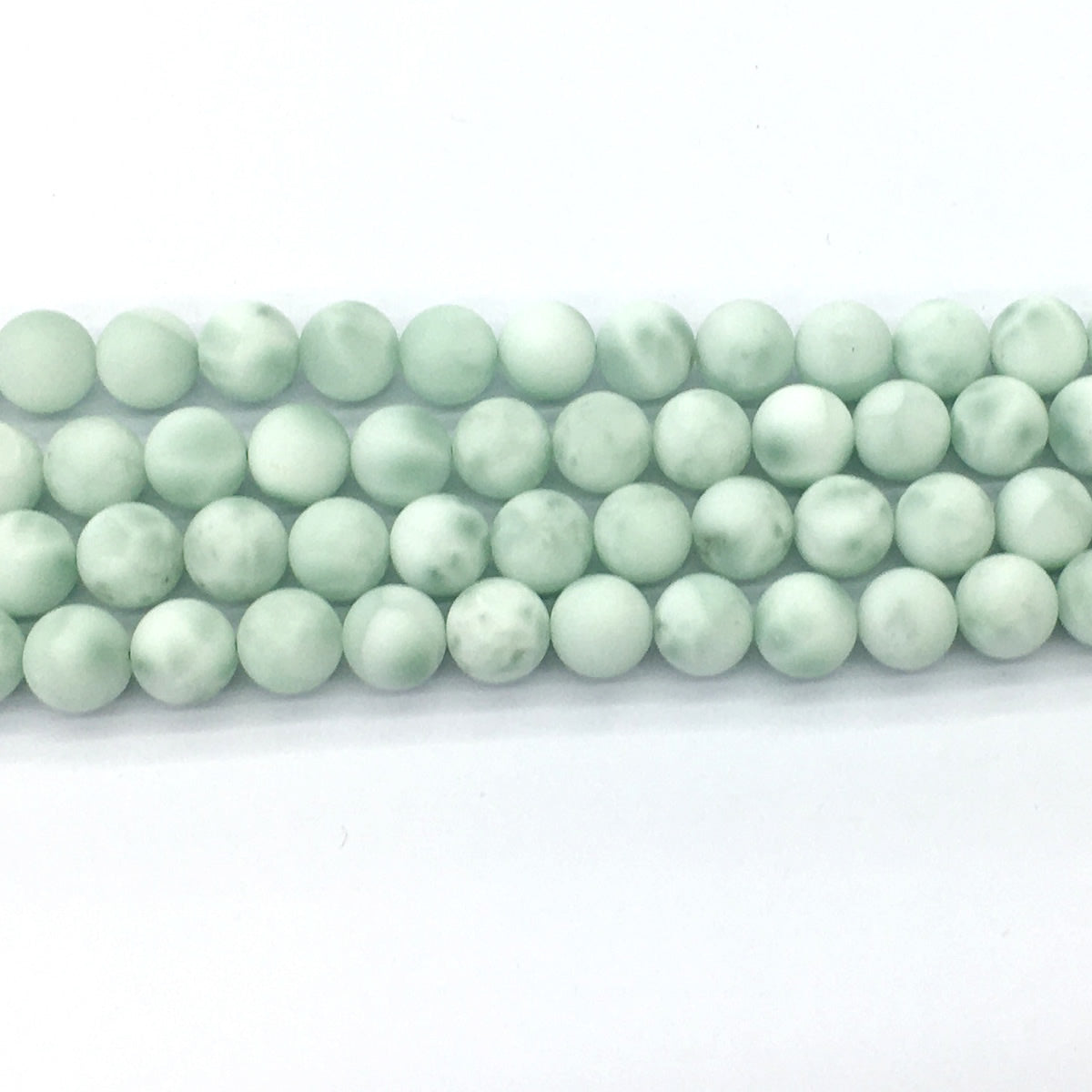 CAS42 Snowflake Angelite Beads Matte Round 8mm 15.5" Strand