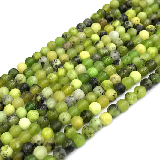 CAU10 Australia Chrysoprase Beads Smooth Round 4mm 15" Strand