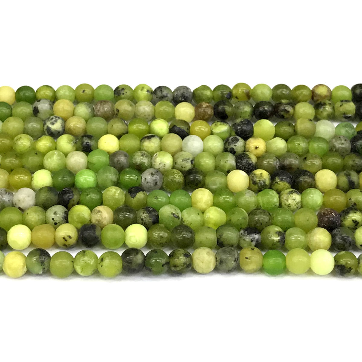 CAU10 Australia Chrysoprase Beads Smooth Round 4mm 15" Strand