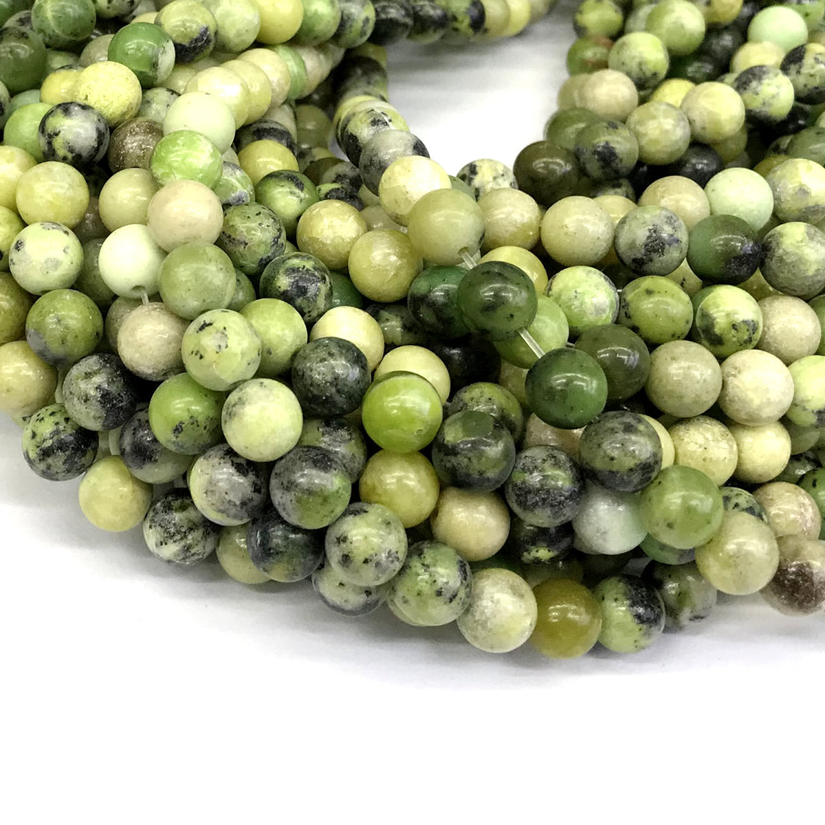 CAU14 Australia Chrysoprase Beads Smooth Round 10mm 15" Strand