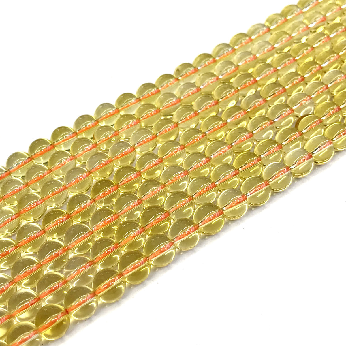 CCR01 Citrine Gemstone Beads Smooth Round 4mm 15" Strand