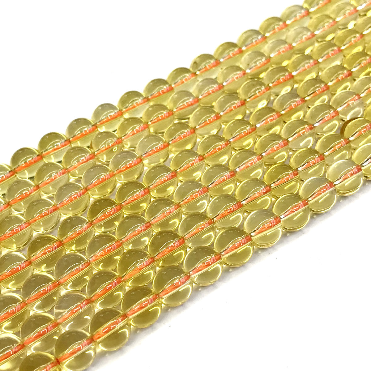 CCR02 Citrine Gemstone Beads Smooth Round 6mm 15" Strand