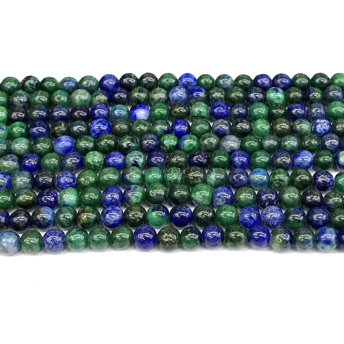 CCS01 Chrysocolla Gemstone Beads Smooth Round 4mm 15" Strand