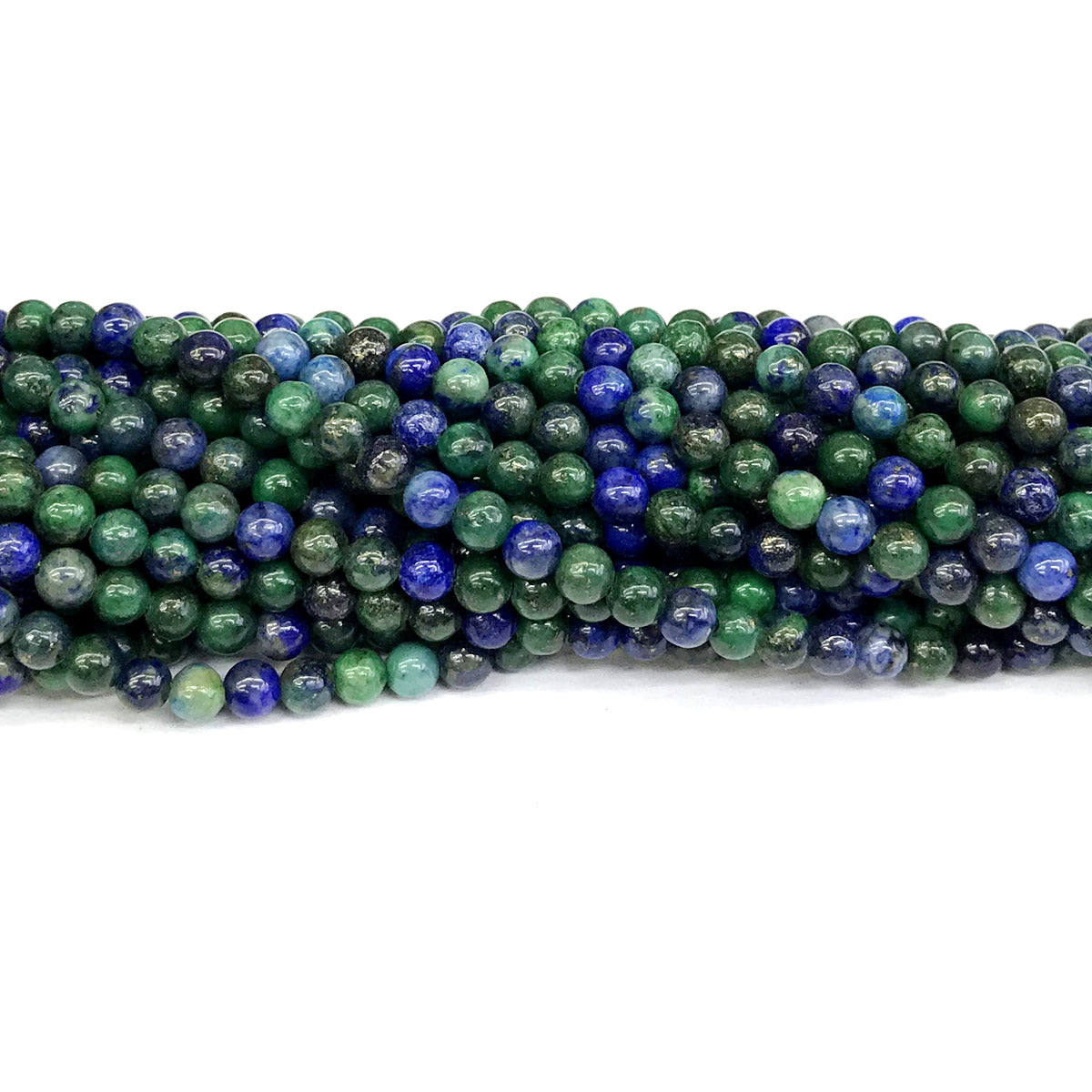 CCS01 Chrysocolla Gemstone Beads Smooth Round 4mm 15" Strand