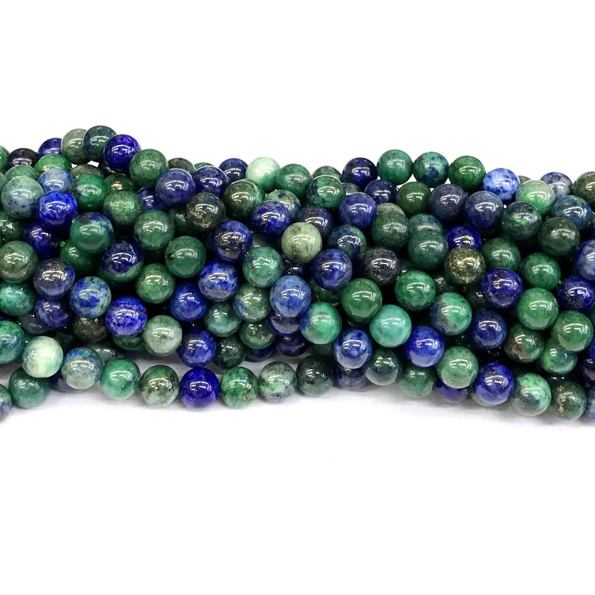 CCS02 Chrysocolla Gemstone Beads Smooth Round 6mm 15" Strand