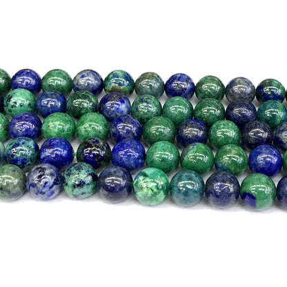 CCS05 Chrysocolla Gemstone Beads Smooth Round 12mm 15" Strand