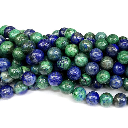 CCS05 Chrysocolla Gemstone Beads Smooth Round 12mm 15" Strand