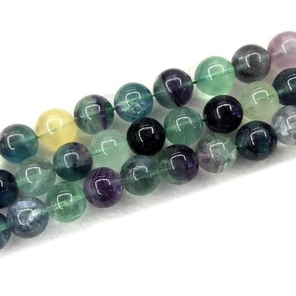 CFL54 Grade AB Fluorite Beads Smooth Round 14mm 15" Strand