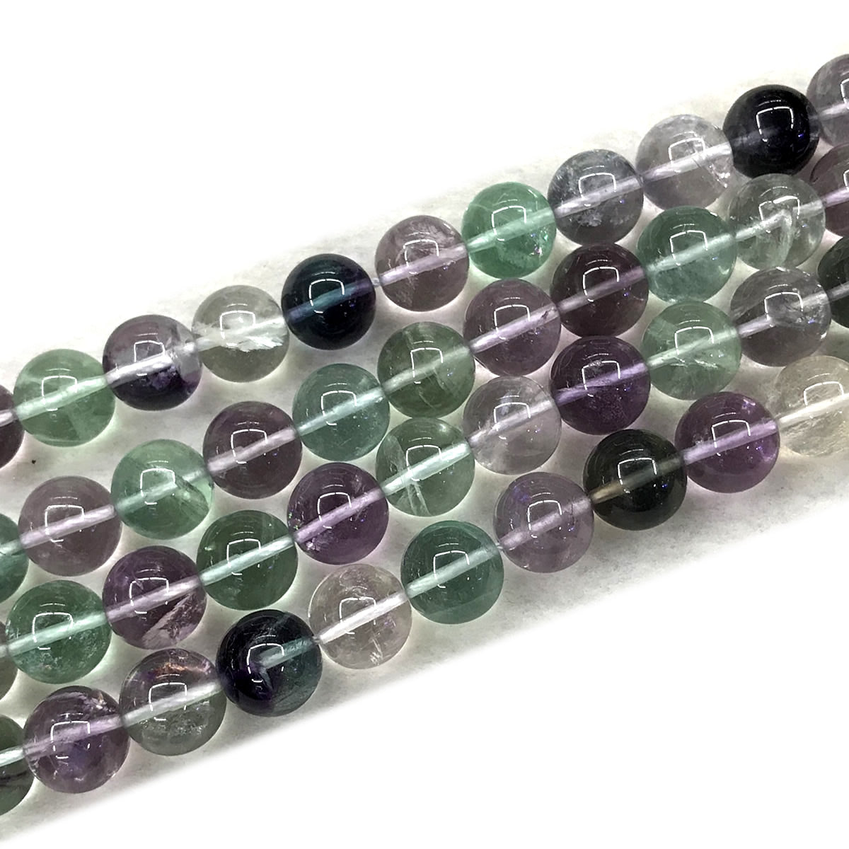 CFL67 Grade A+ Fluorite Beads Smooth Round 12mm 15" Strand