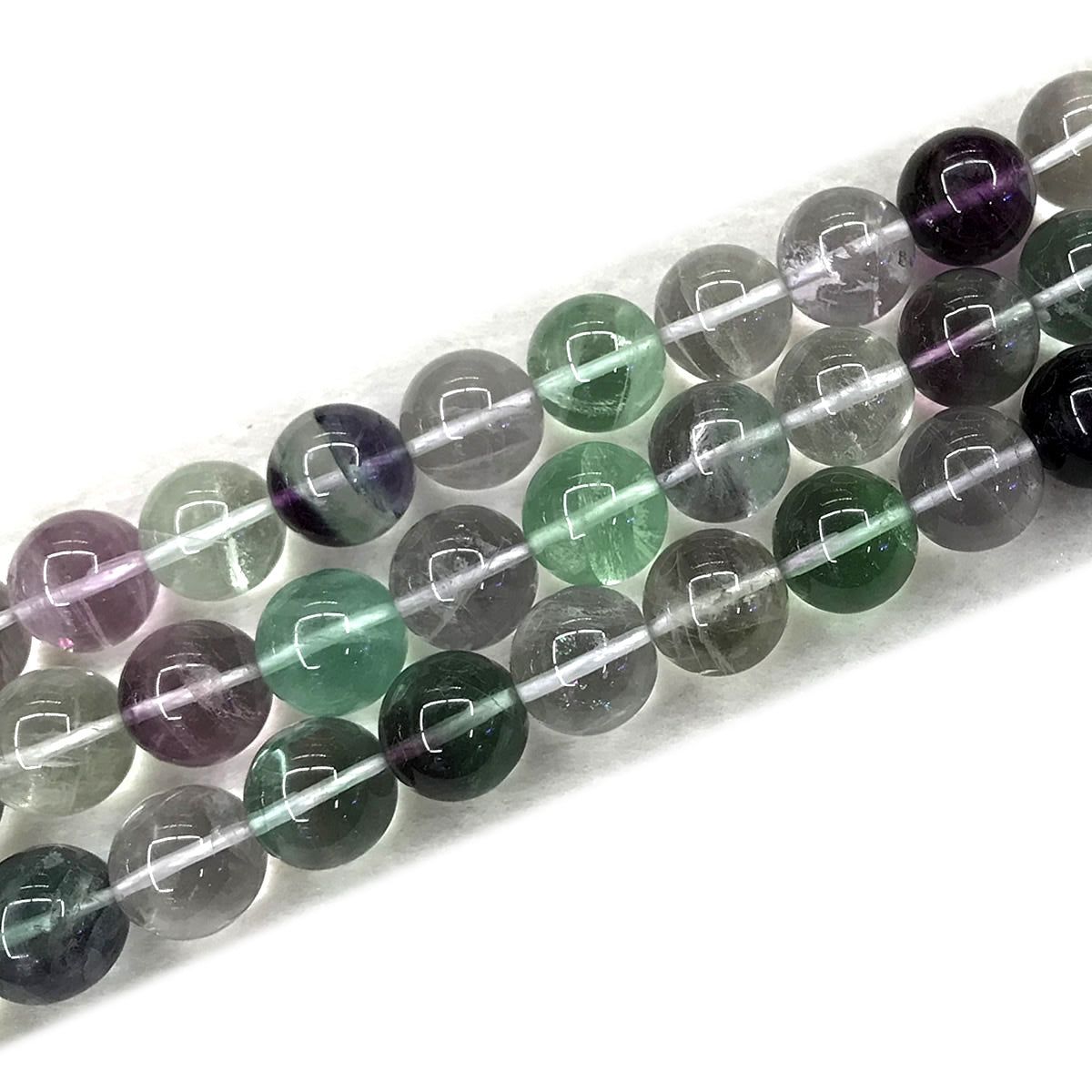 CFL68 Grade A+ Fluorite Beads Smooth Round 14mm 15" Strand