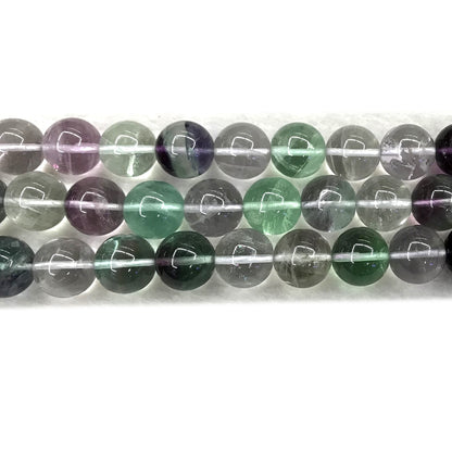 CFL68 Grade A+ Fluorite Beads Smooth Round 14mm 15" Strand