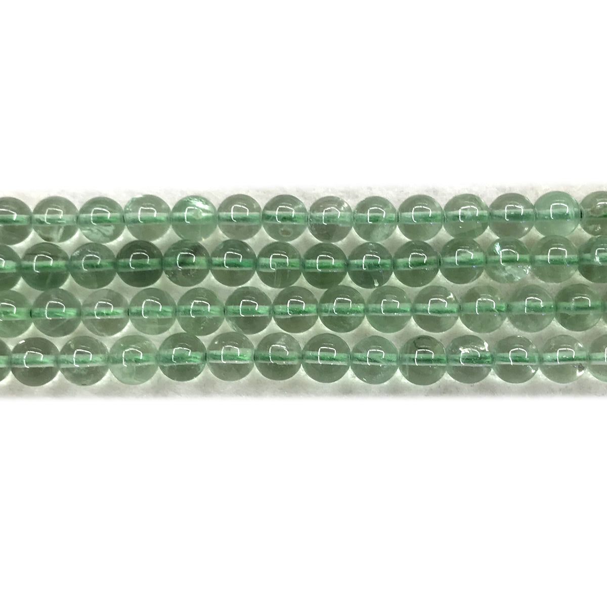 CFL77 Blue Fluorite Gemstone Beads Smooth Round 6mm 15" Strand