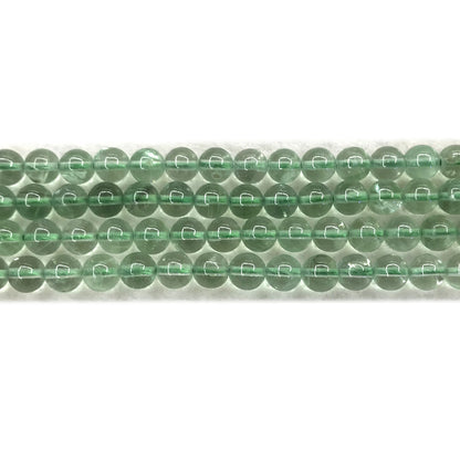 CFL77 Blue Fluorite Gemstone Beads Smooth Round 6mm 15" Strand