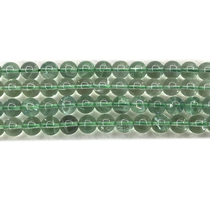 CFL78 Blue Fluorite Gemstone Beads Smooth Round 8mm 15" Strand