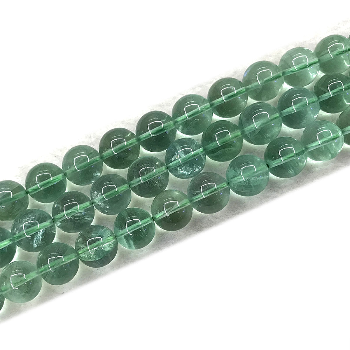 CFL80 Blue Fluorite Gemstone Beads Smooth Round 12mm 15" Strand