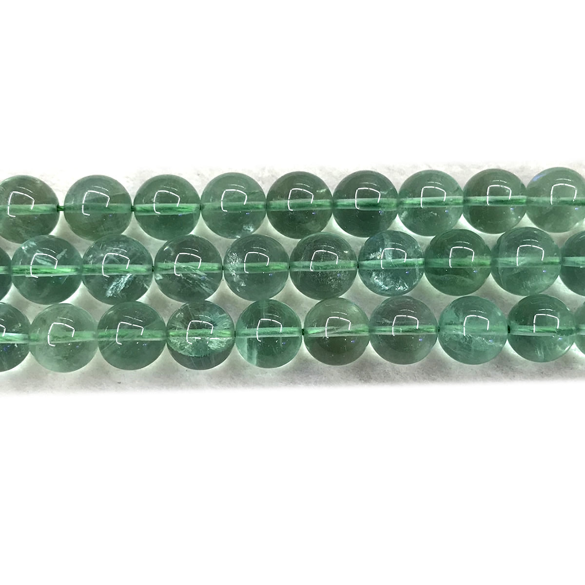 CFL80 Blue Fluorite Gemstone Beads Smooth Round 12mm 15" Strand