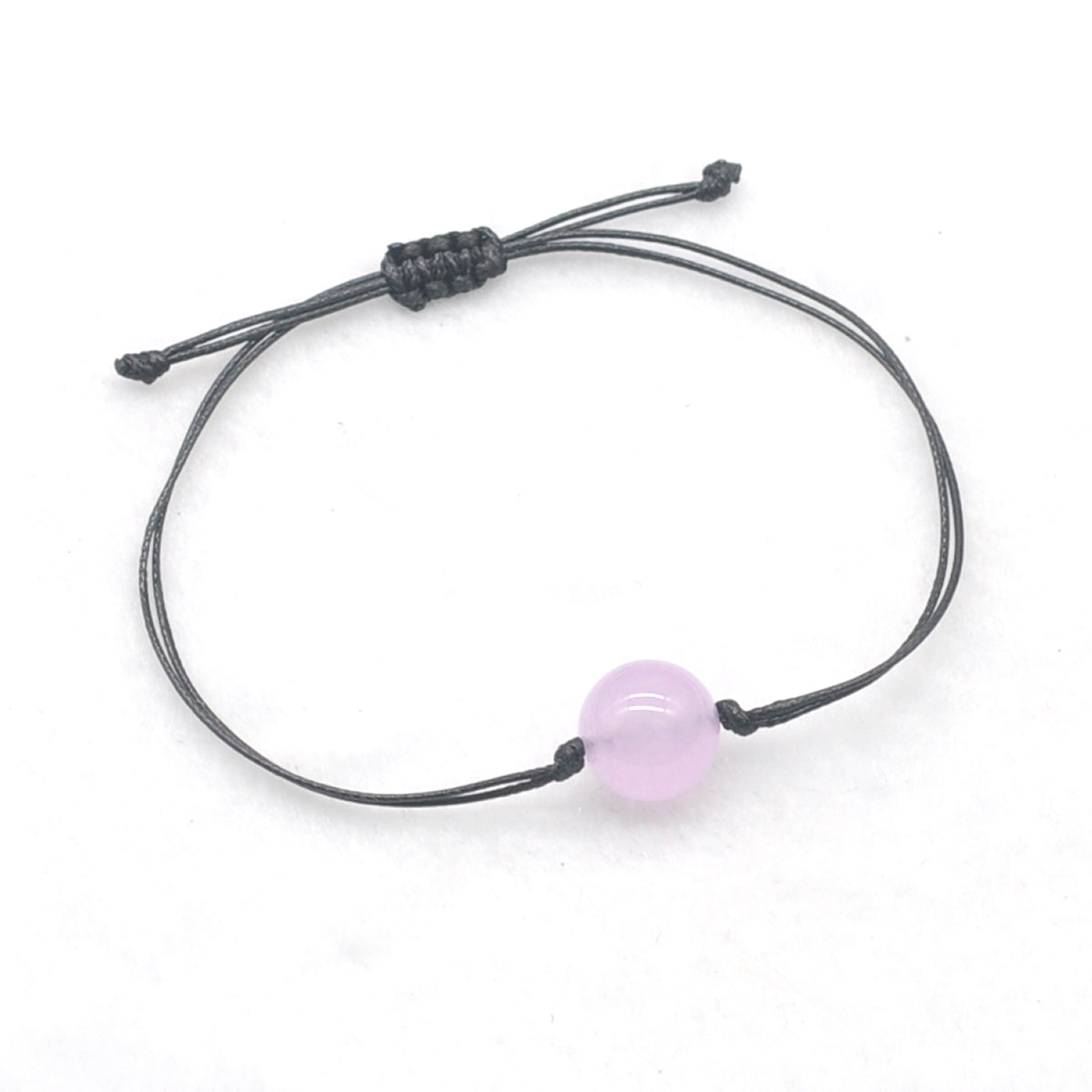 CGB1001 Handmade Candy Jade Adjustable Bracelet Smooth Round 12mm