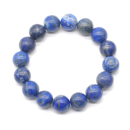 CGB21 Sodalite Gemstone Beads Stretch Bracelet Smooth Round 10mm 12mm