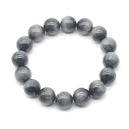 CGB24 Eagle Eye Gemstone Beads Stretch Bracelet Smooth Round 10mm 12mm