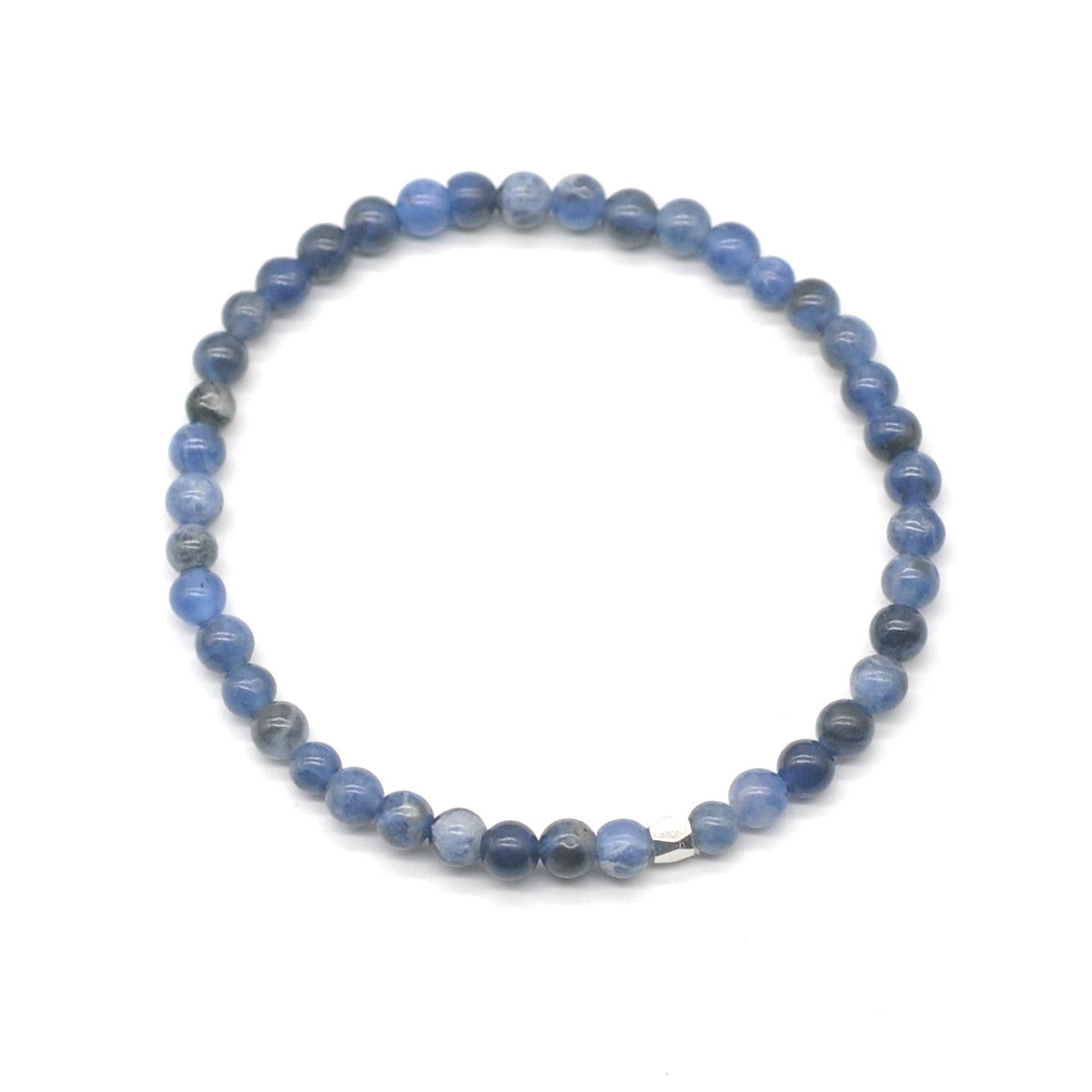 CGB712 Sodalite Gemstone Beaded Stretch Bracelet Round 4mm