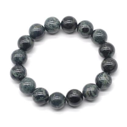 CGB91 Kambaba Jasper Beads Stretch Bracelet Smooth Round 10mm 12mm