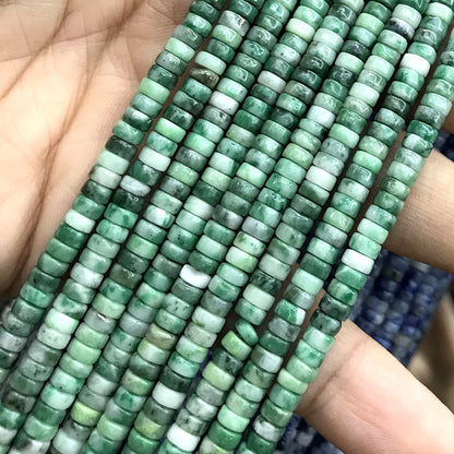 CHS17 Qinghai Jade Beads Smooth Heishi 2x4mm 15" Strand