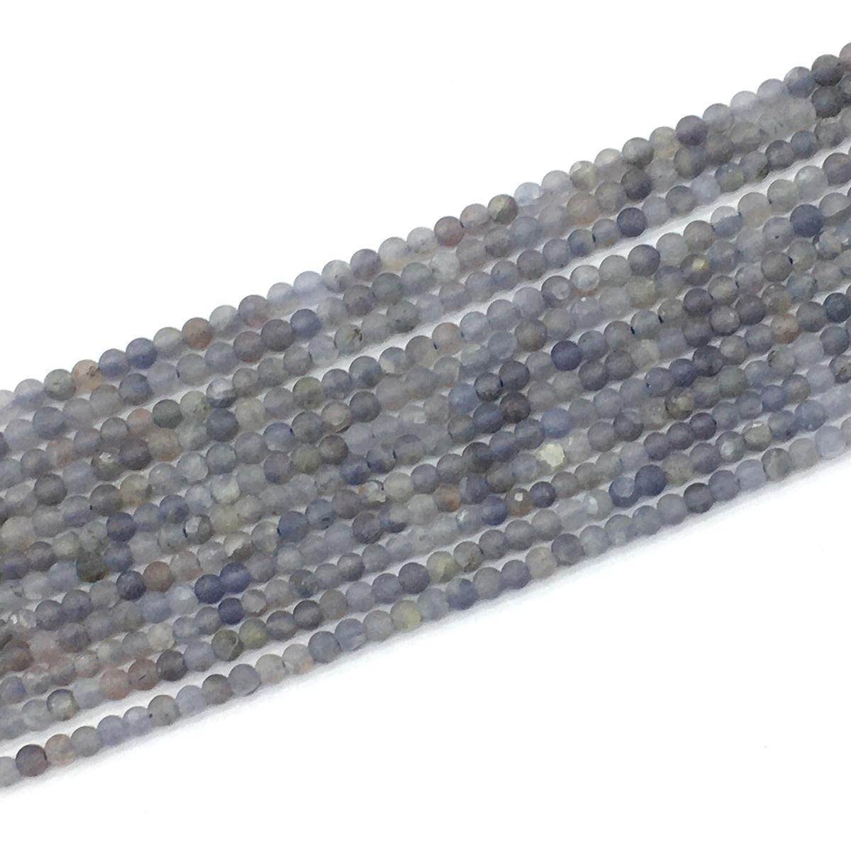 CIL15 Iolite Gemstone Beads Matte Round 3mm 15.5" Strand