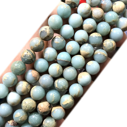 CJP562 Serpentine Jasper Beads Smooth Round 10mm 15" Strand