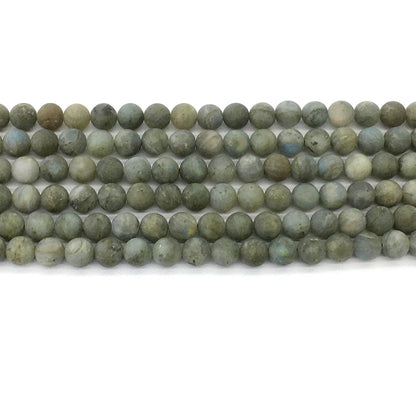 CLB100 Labradorite Gemstone Beads Matte Round 8mm 15.5" Strand