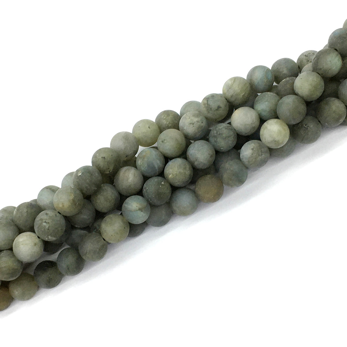 CLB100 Labradorite Gemstone Beads Matte Round 8mm 15.5" Strand