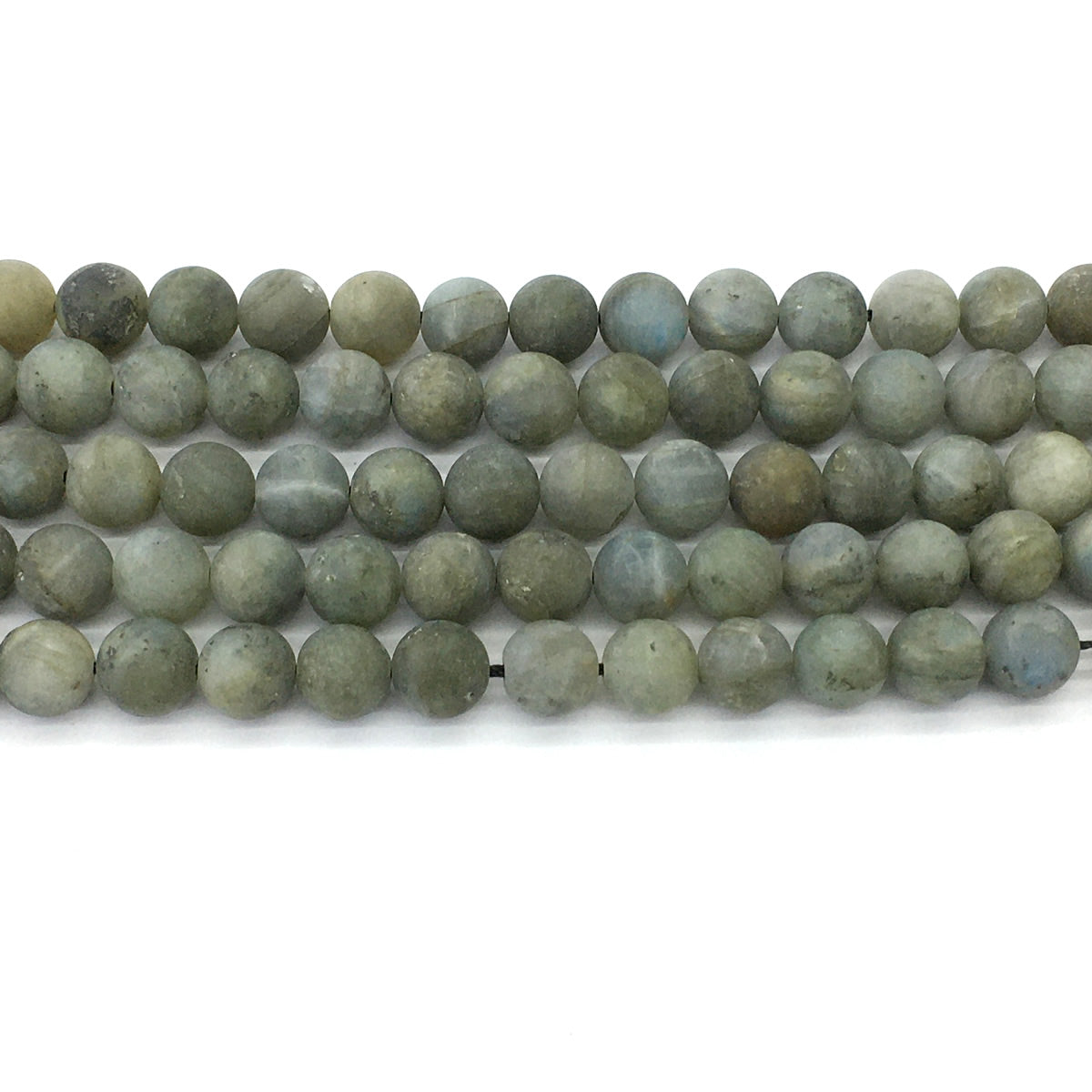 CLB101 Labradorite Gemstone Beads Matte Round 10mm 15.5" Strand