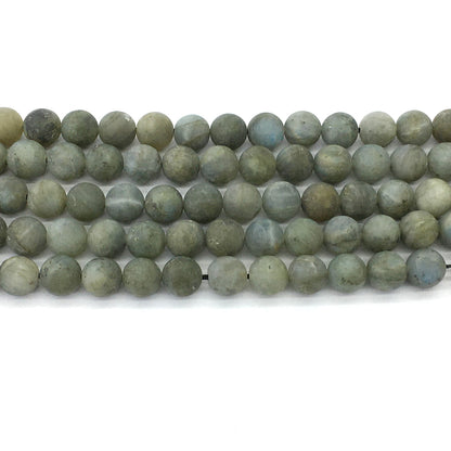 CLB101 Labradorite Gemstone Beads Matte Round 10mm 15.5" Strand