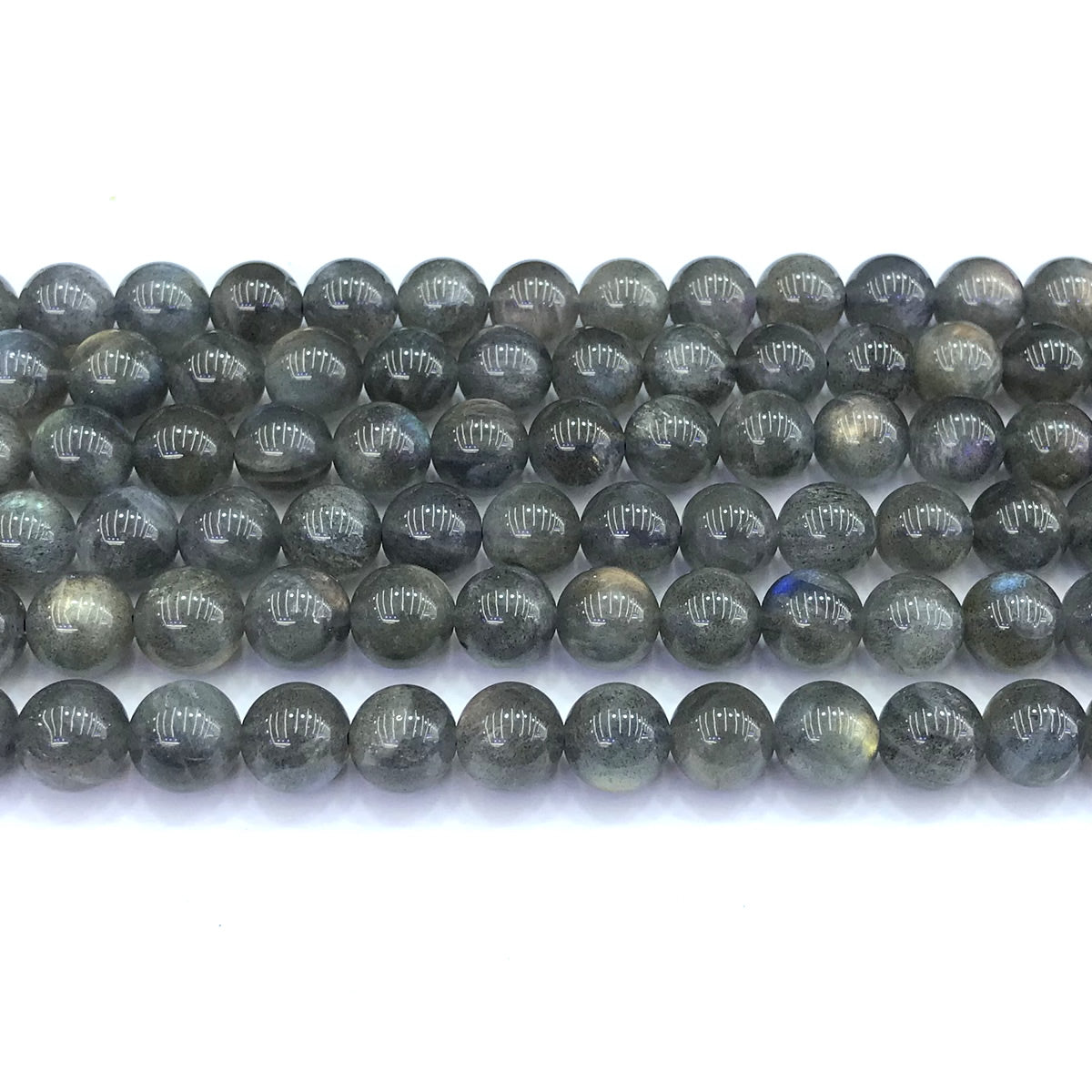 CLB131 Labradorite Gemstone Beads Smooth Round 8mm 15" Strand