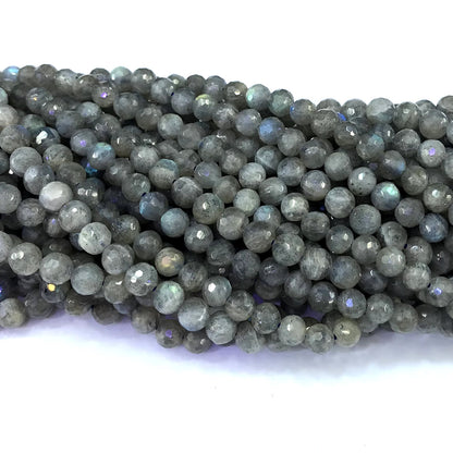 CLB135 Labradorite Gemstone Beads Faceted Round 6mm 15" Strand