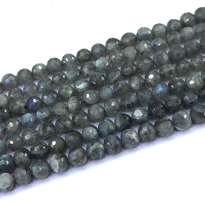 CLB135 Labradorite Gemstone Beads Faceted Round 6mm 15" Strand