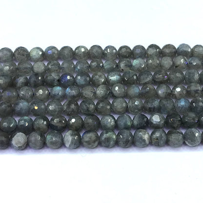 CLB135 Labradorite Gemstone Beads Faceted Round 6mm 15" Strand