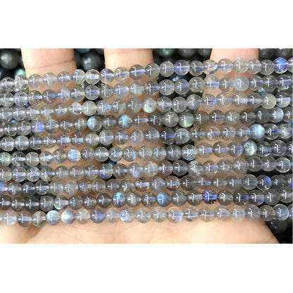 CLB90 Labradorite Gemstone Beads Smooth Round 4mm 15.5" Strand