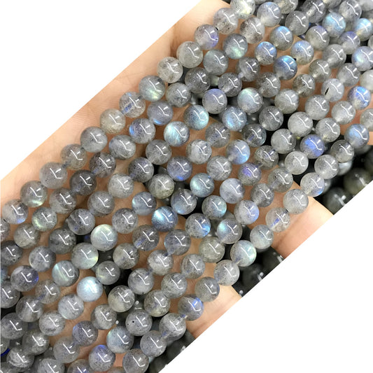 CLB91 Labradorite Gemstone Beads Smooth Round 6mm 15.5" Strand