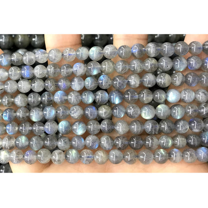 CLB91 Labradorite Gemstone Beads Smooth Round 6mm 15.5" Strand